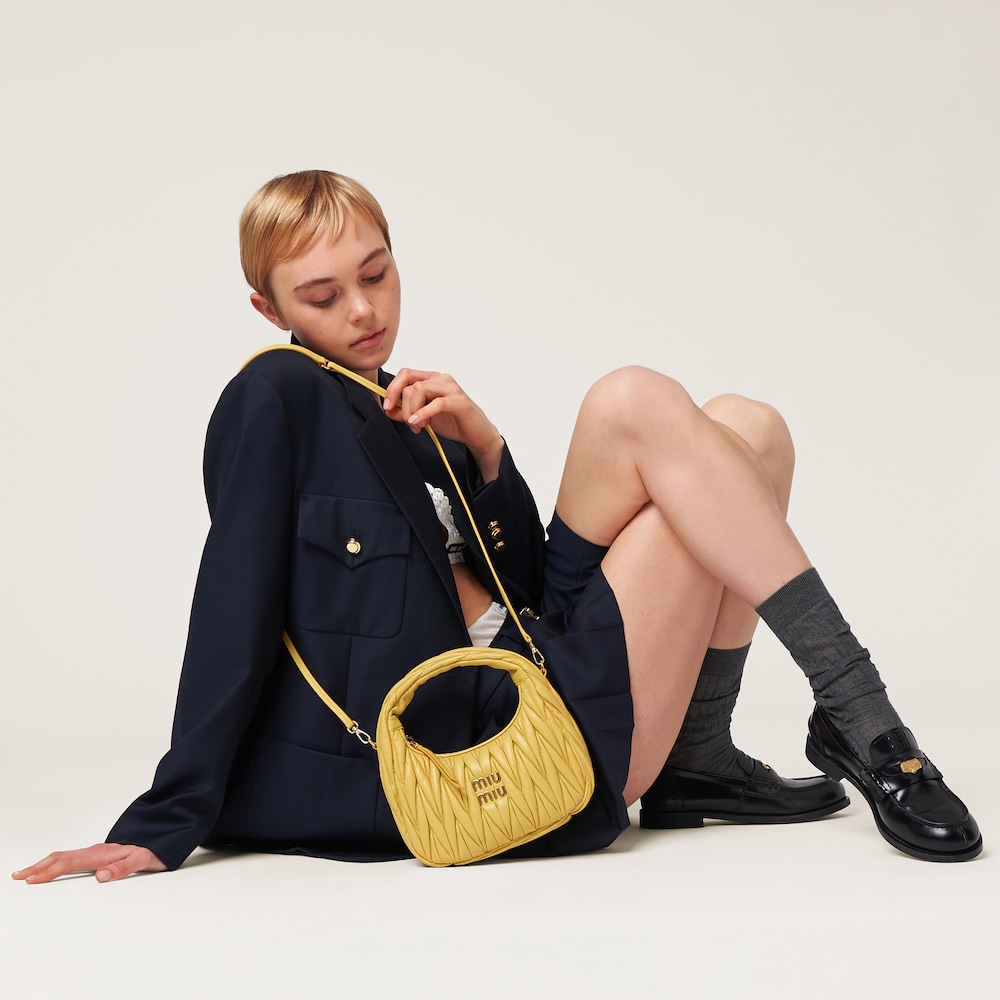 Wander matelassé nappa leather hobo bag - 图片 5