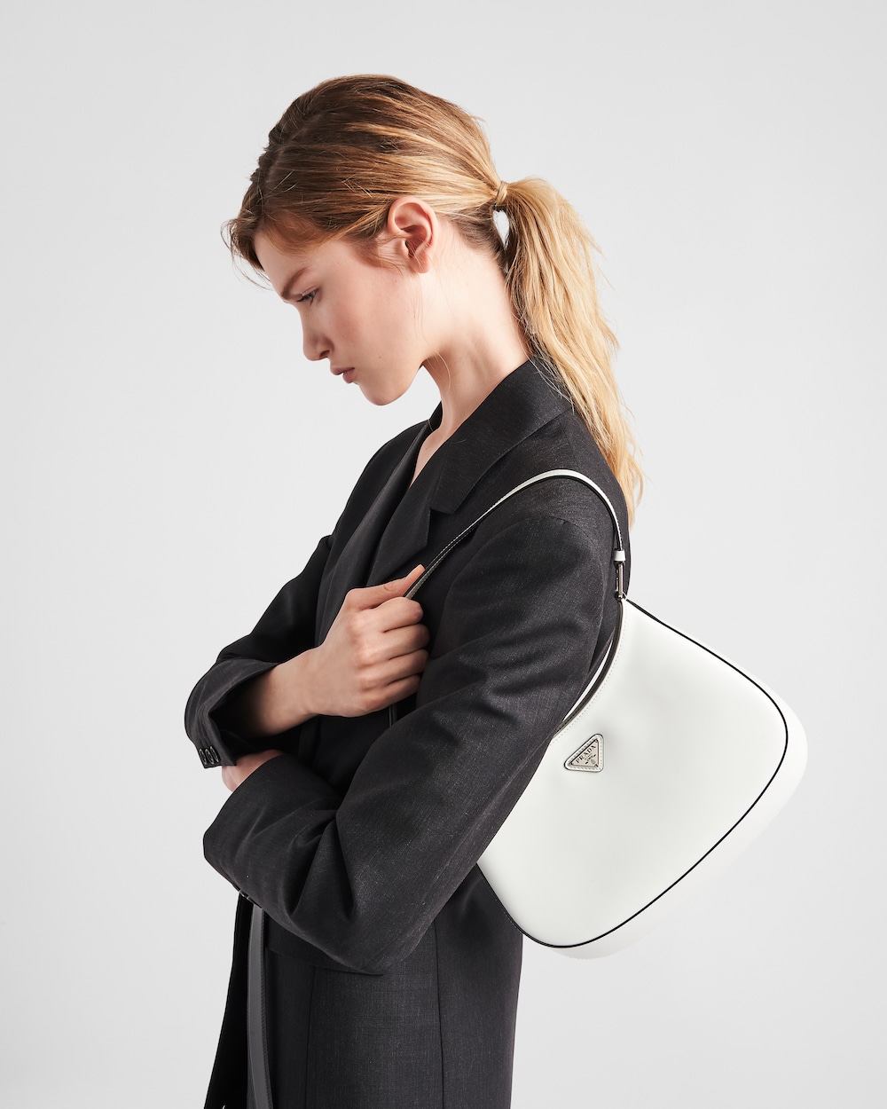 Prada Cleo Brushed Leather Shoulder Bag - 图片 6