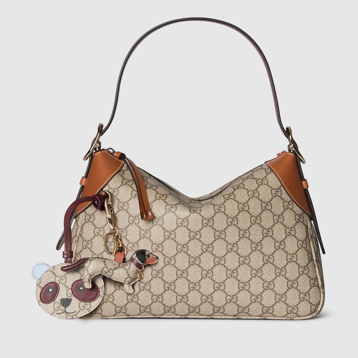 GG Emblem Medium Shoulder Bag - 图片 4