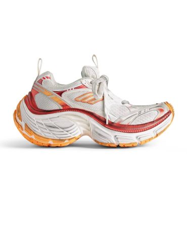 Womens 10xl Sneaker in White/red/orange