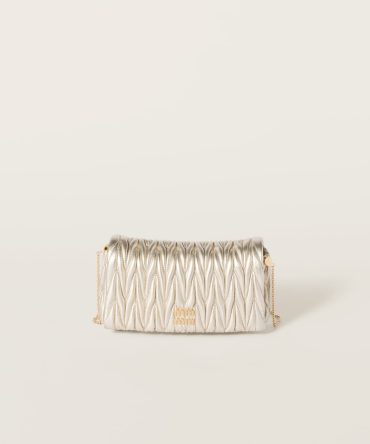 Matelassé nappa leather mini-bag