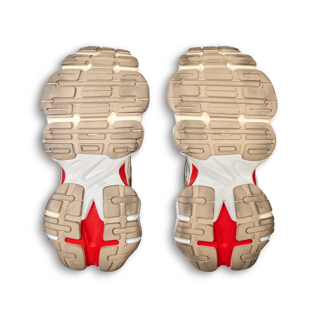 Mens Cargo Sneaker in Beige/grey/red - 图片 8